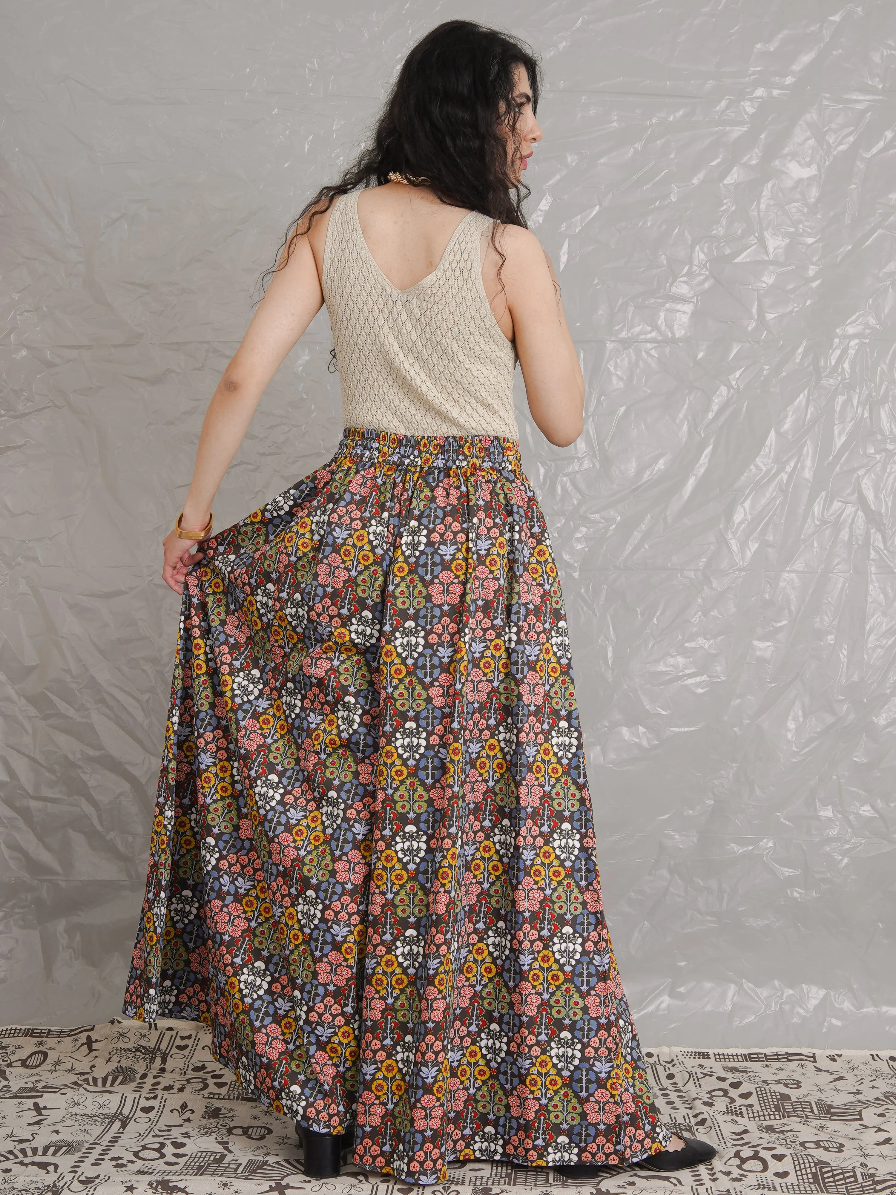 Aina Floral Wide-Leg Palazzo Pants