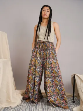 Aina Floral Wide-Leg Palazzo Pants