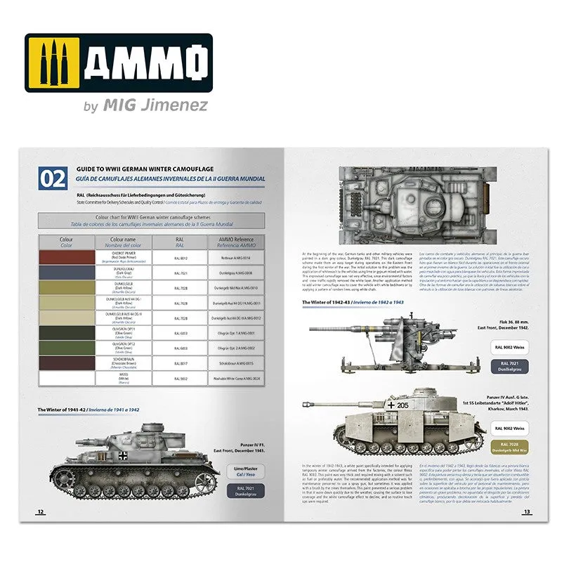 Ammo Mig How to Paint Winter WWII German Tanks AMIG6039