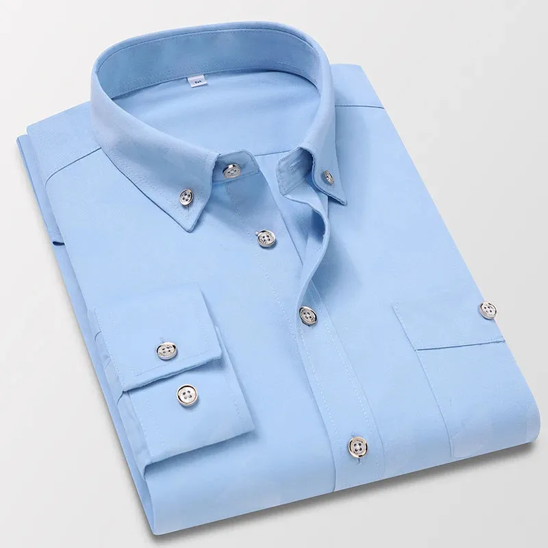 Autumn Men's Check Print Long Sleeve Shirt