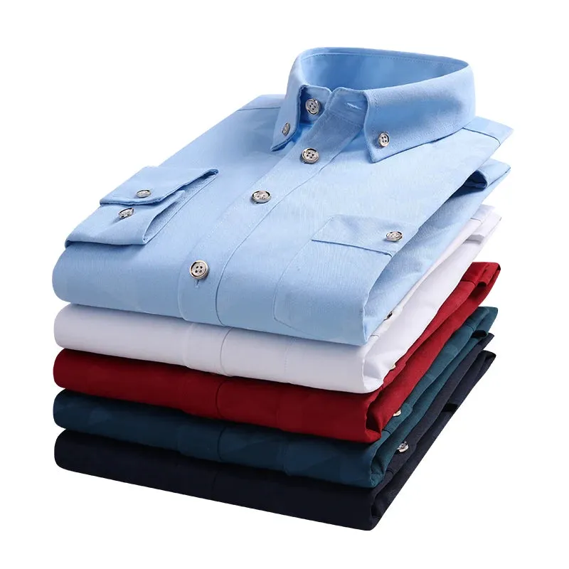 Autumn Men's Check Print Long Sleeve Shirt