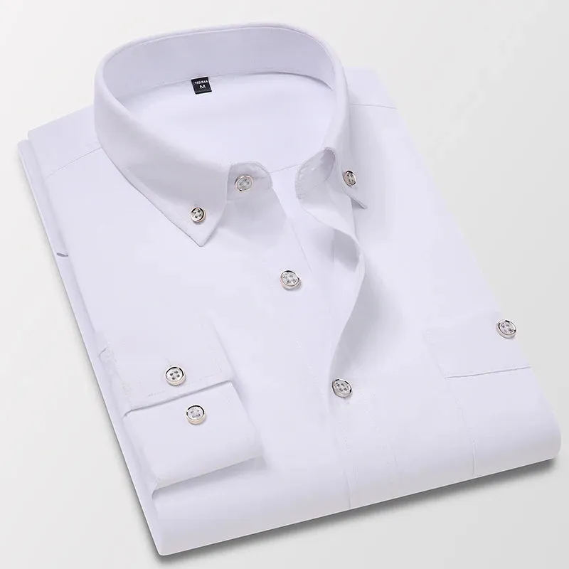Autumn Men's Check Print Long Sleeve Shirt