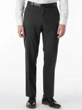 Ballin Soho Comfort 'EZE' Super 120s Modern Flat Front Twill Pant in Grey