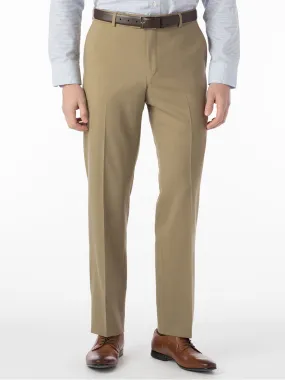 Ballin Soho Comfort 'EZE' Super 120s Modern Flat Front Twill Pant in Sand