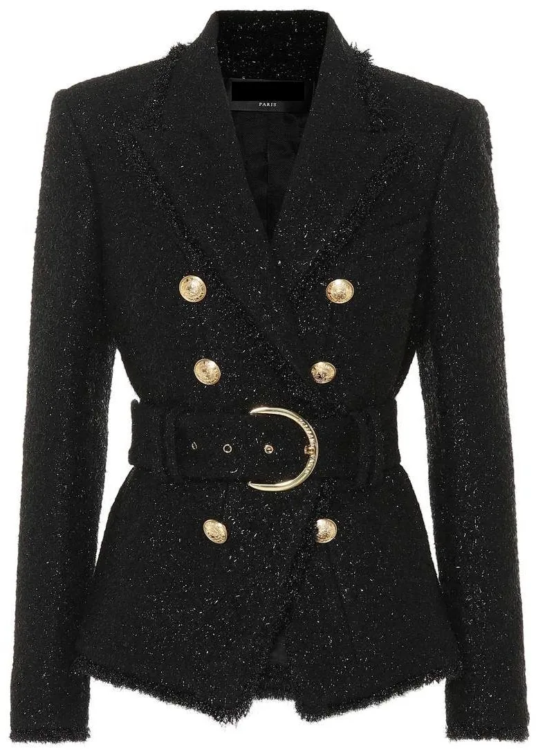 Belted Double-Breasted Jacket