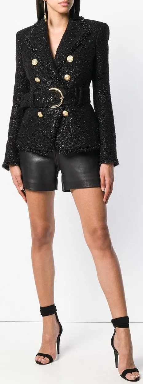 Belted Double-Breasted Jacket