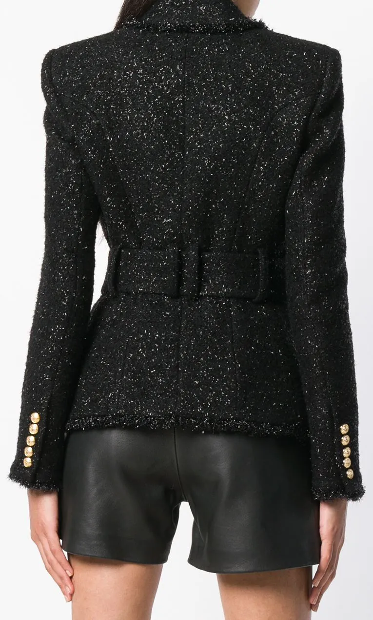 Belted Double-Breasted Jacket