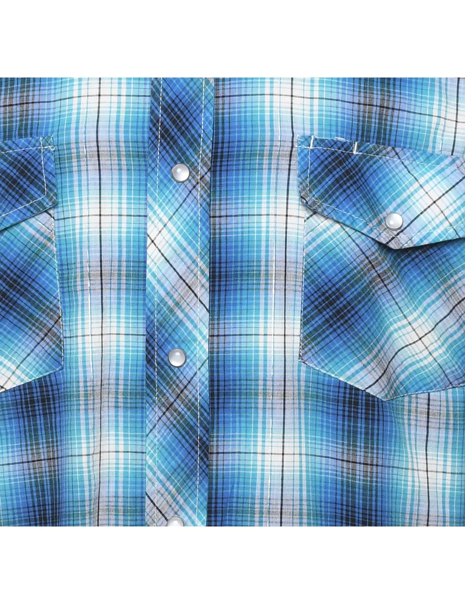 Blue Checked Shirt - XL