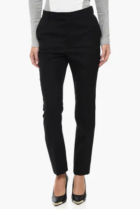 Celine Wool Gabardine Pants with Front Pleats