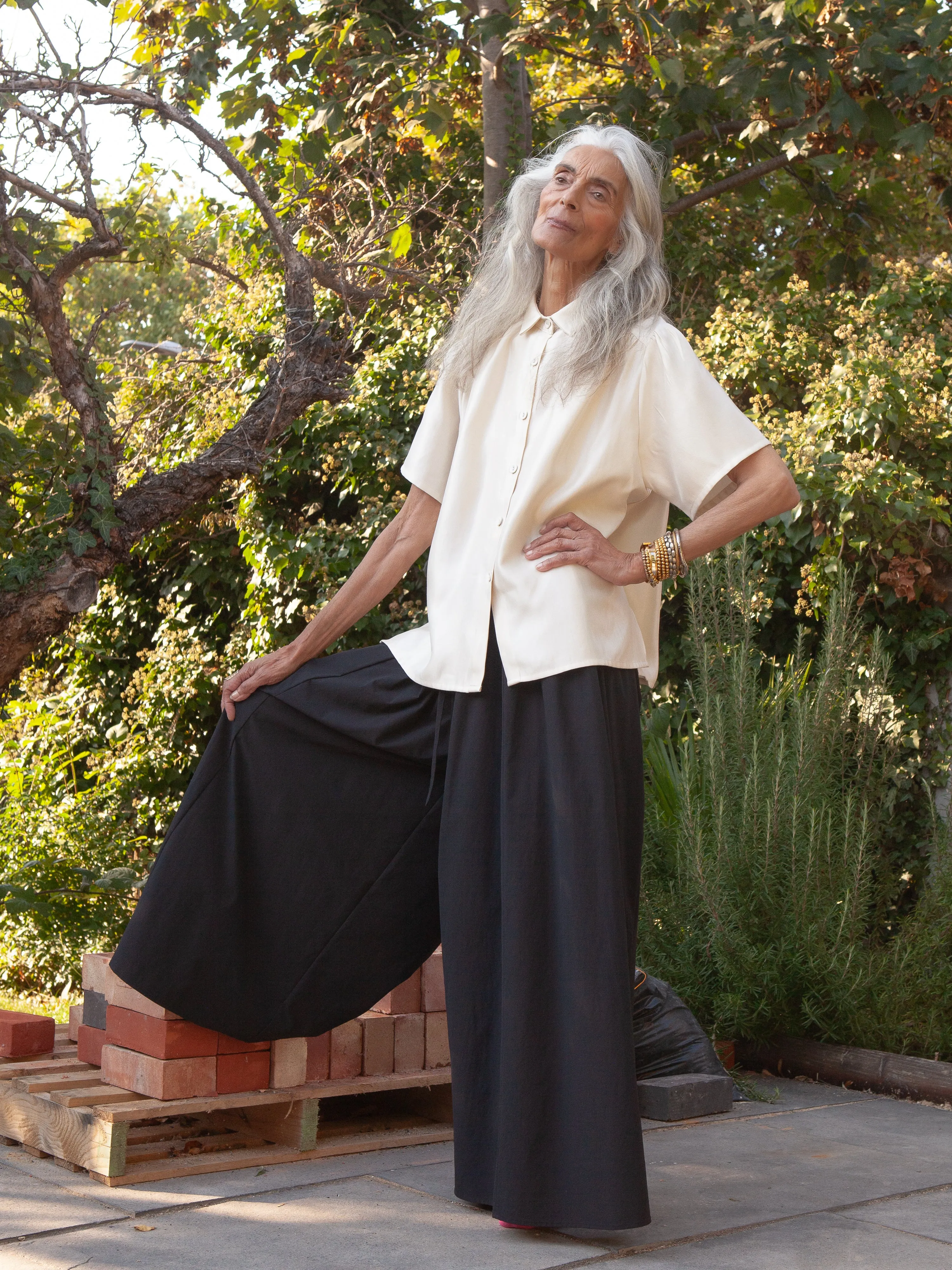 Charlie Black Wide-Leg Palazzo Pants