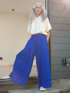 Charlie Blue Wide-Leg Palazzo Pants