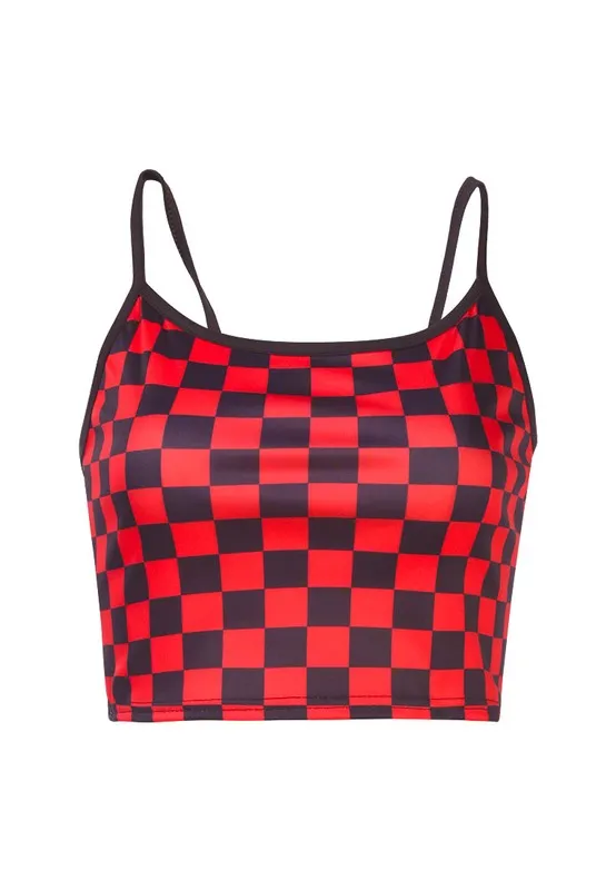 Checkerboard Crop Top