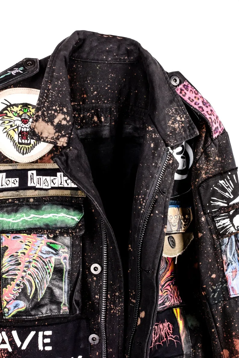 Cyberpunk Rave Dinosaur DustandBeau x NiceCollective Men's Jacket