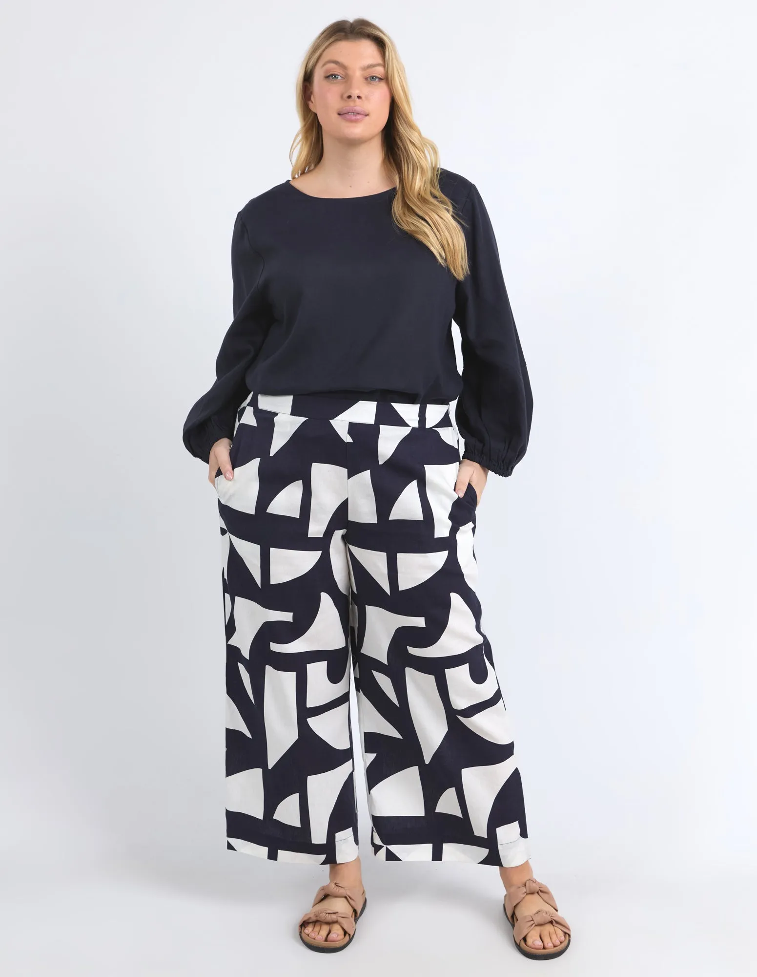 Dali Abstract Pant Midnight Abstract