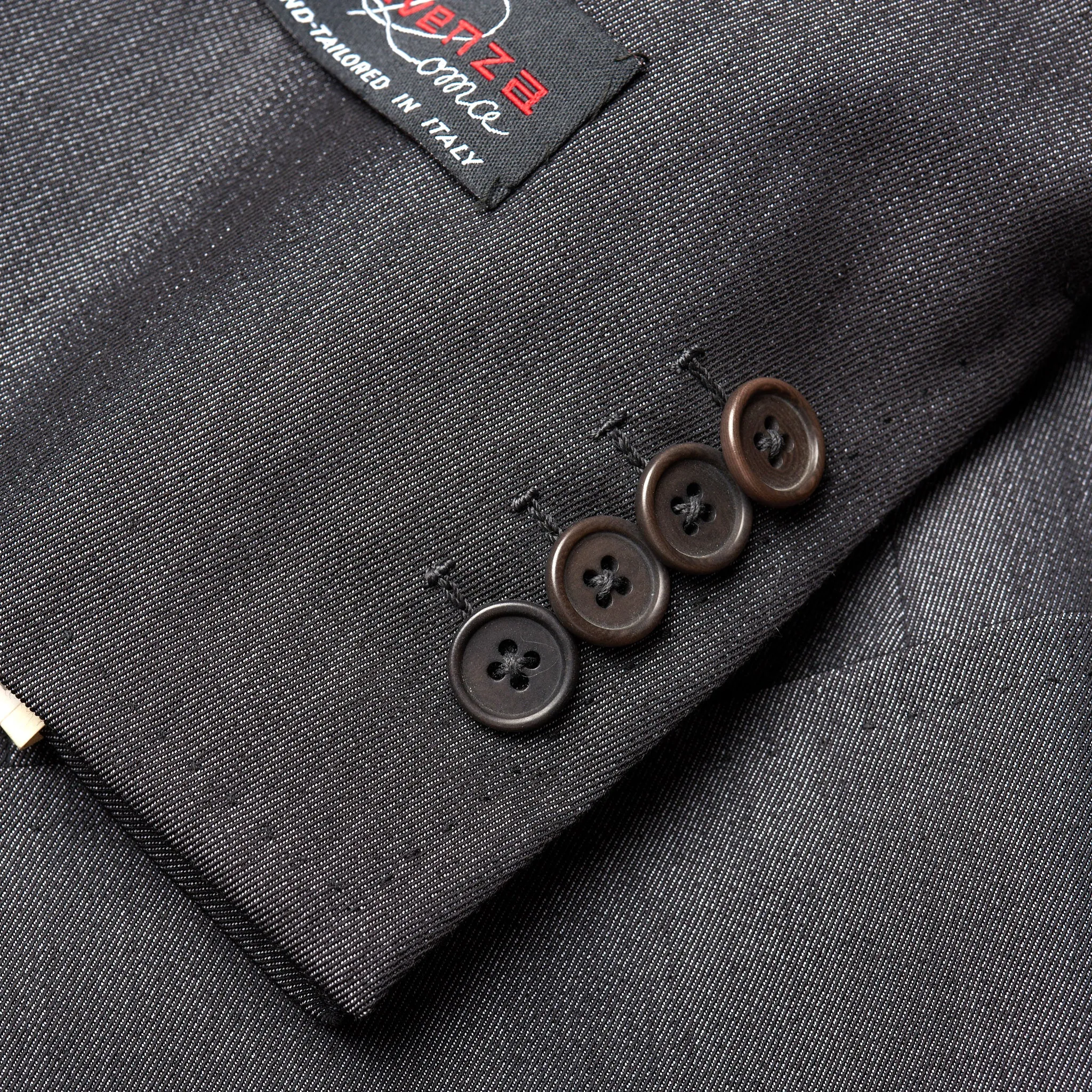 D'AVENZA Roma Handmade Gray Wool Blend Twill Suit EU 50 NEW US 40