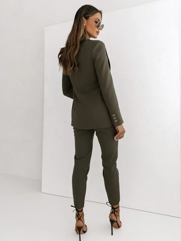 Double-Breasted Blazer - Formal & Casual