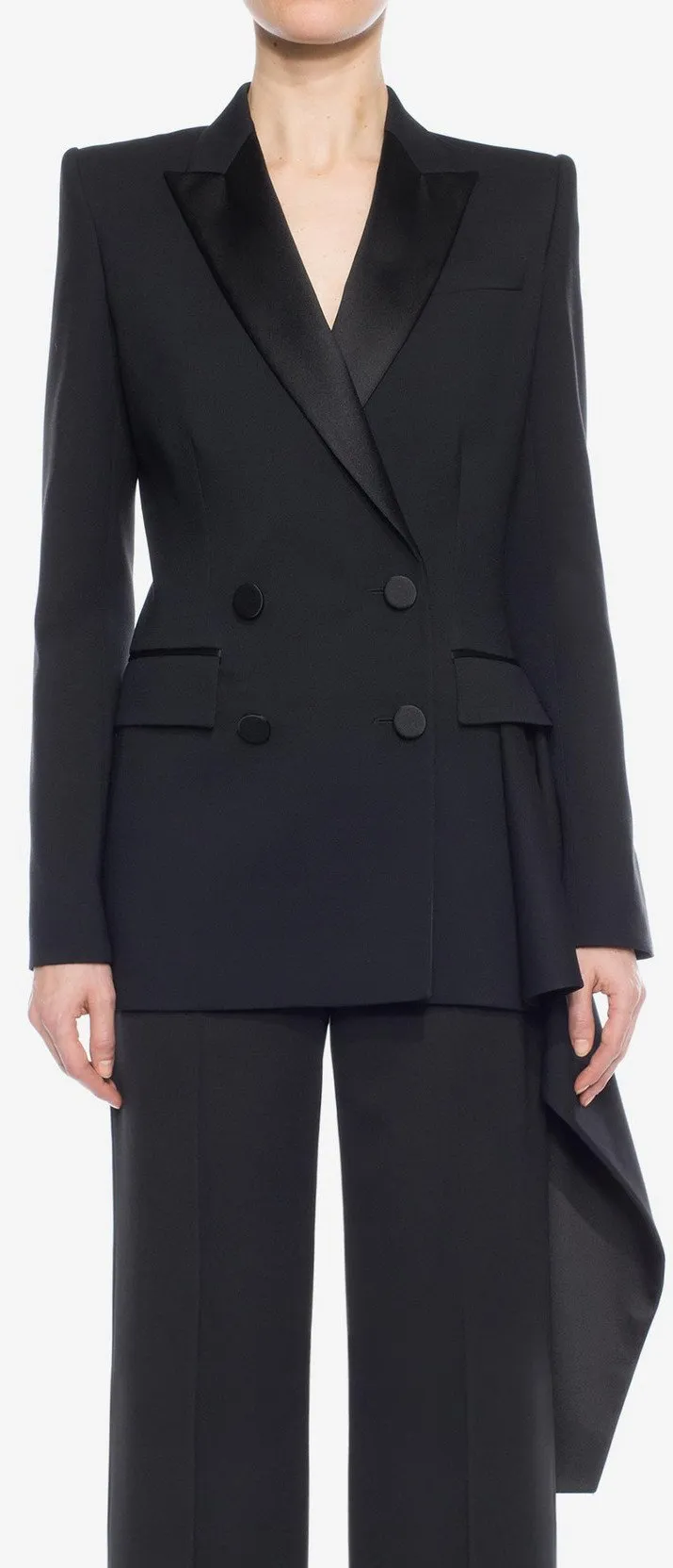 Double-Breasted Drape-Jacket