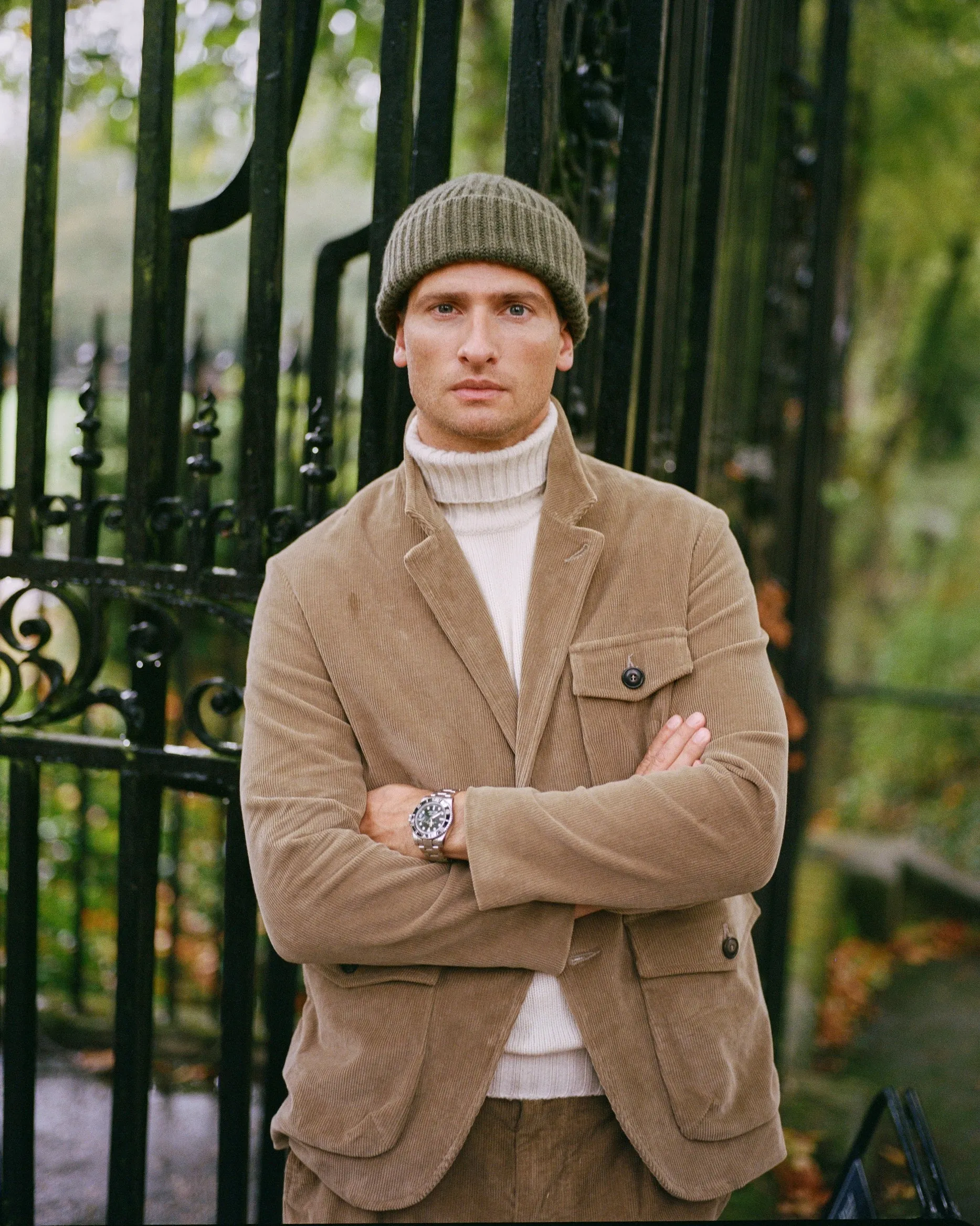 East Harbour Surplus Chester Washed Corduroy Jacket: Khaki