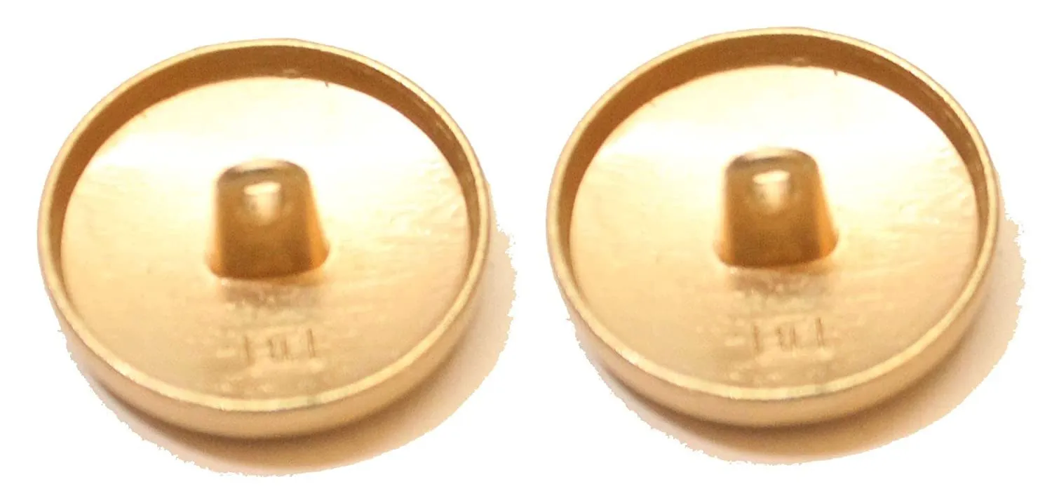 Gold Shining Floral Pattern Metal Buttons