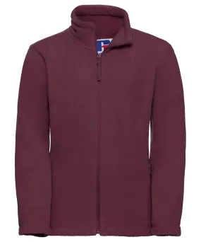 Kids full-zip outdoor fleece | Burgundy