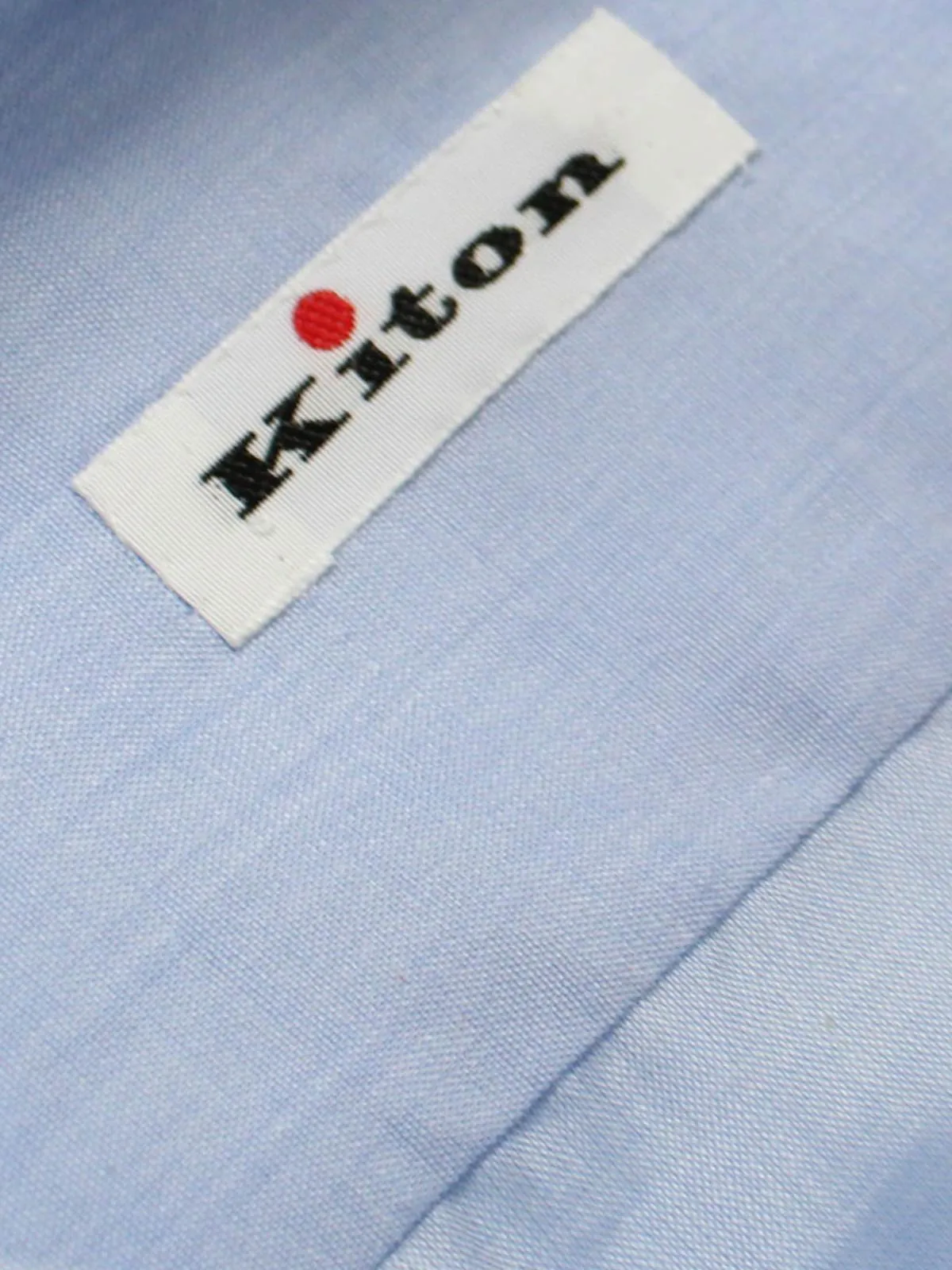 Kiton Dress Shirt Blue 42 - 16 1/2