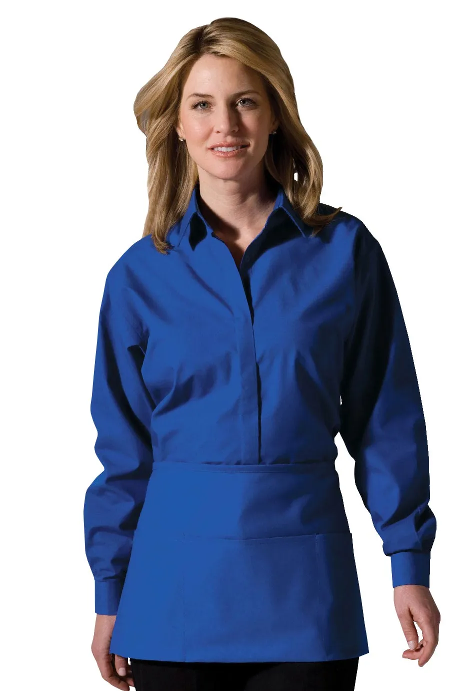 Lady Cafe Broadcloth Shirt Waitress Blouse