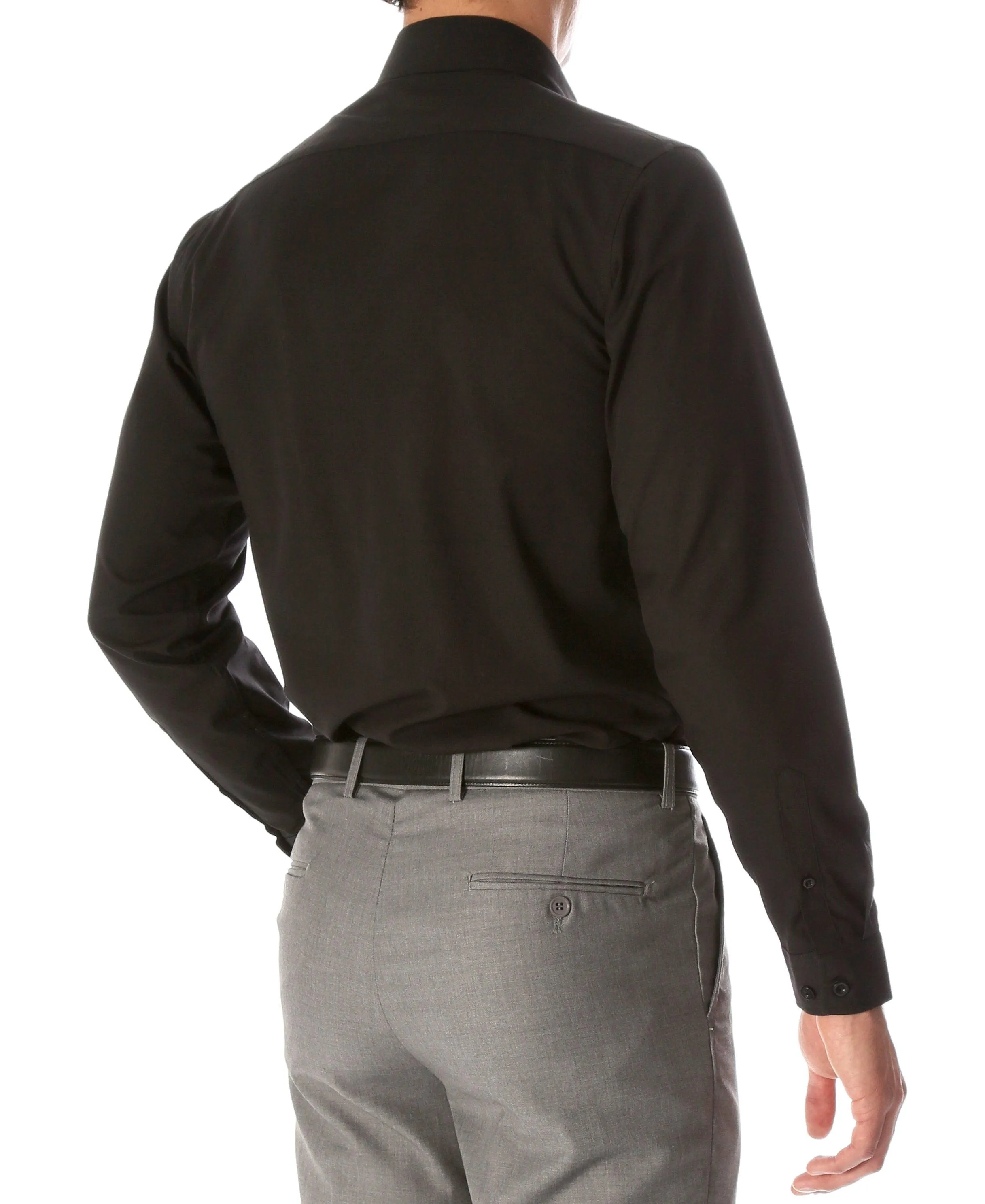 Leo Black Mens Slim Fit Shirt