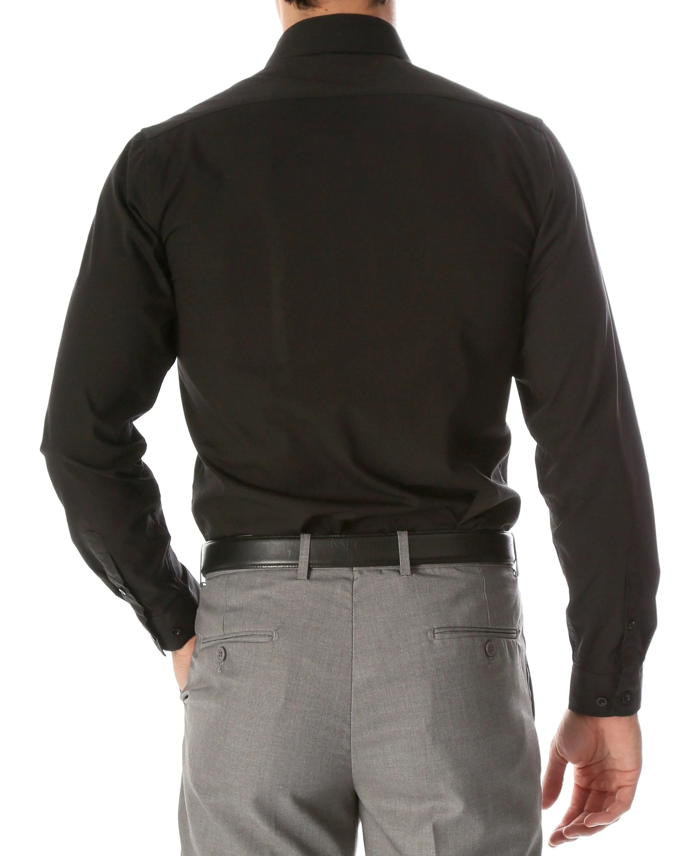 Leo Black Mens Slim Fit Shirt