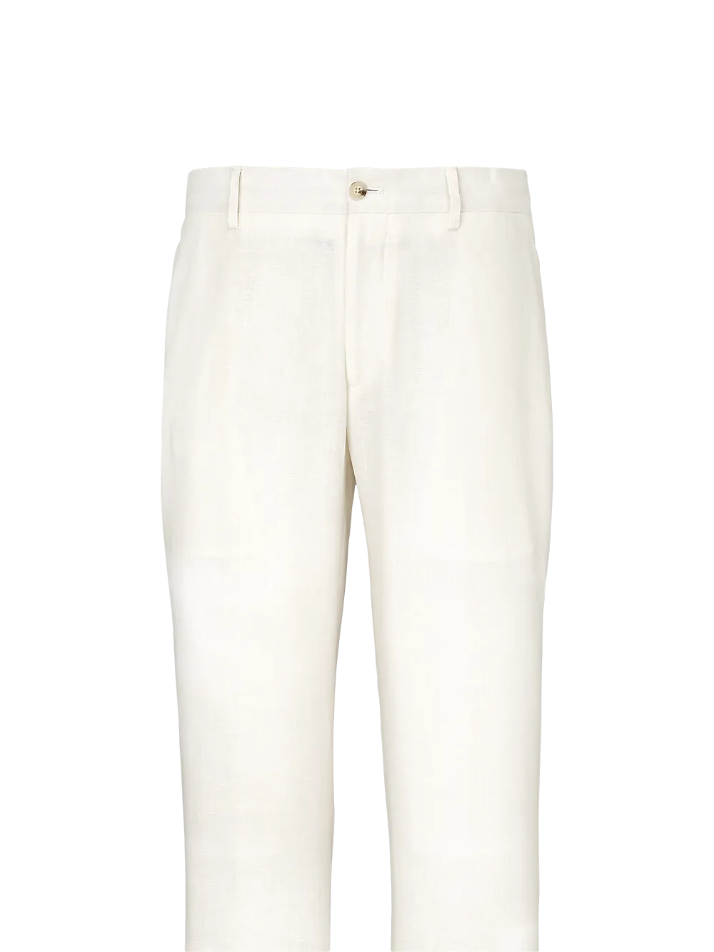 Linen Flat Front Pants - Navy