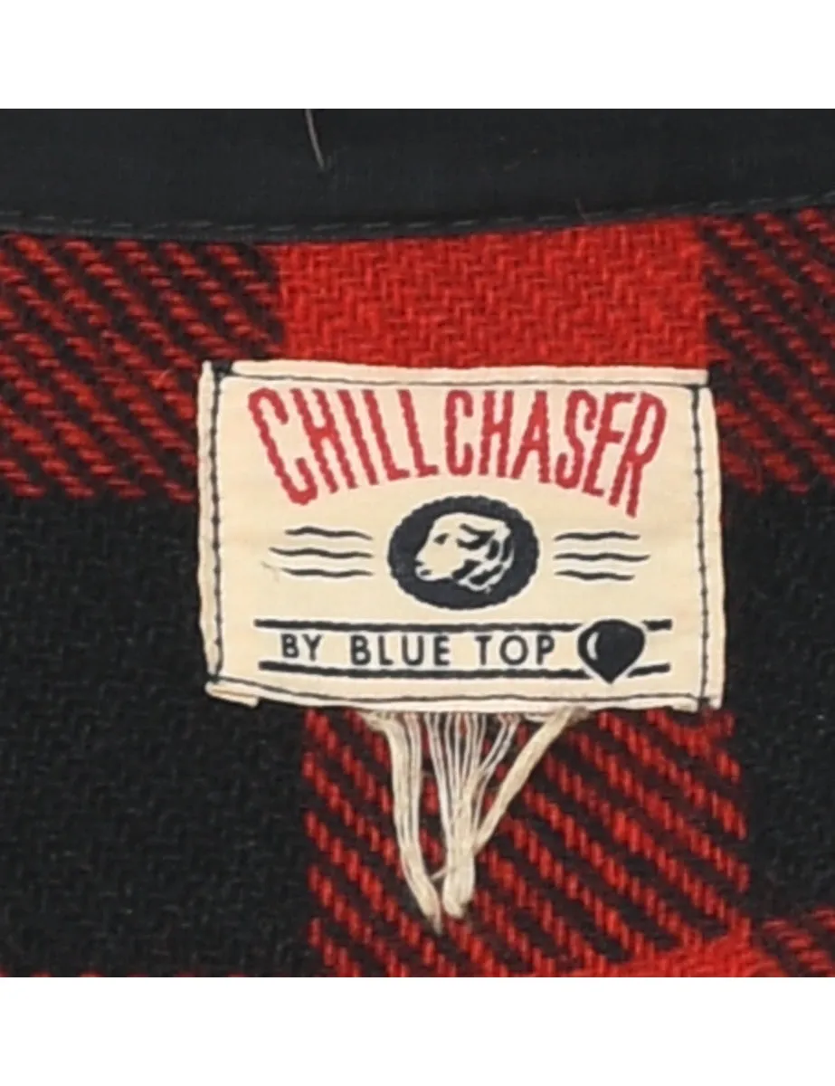 Long Sleeved Buffalo Red & Black Classic Check Shirt - M