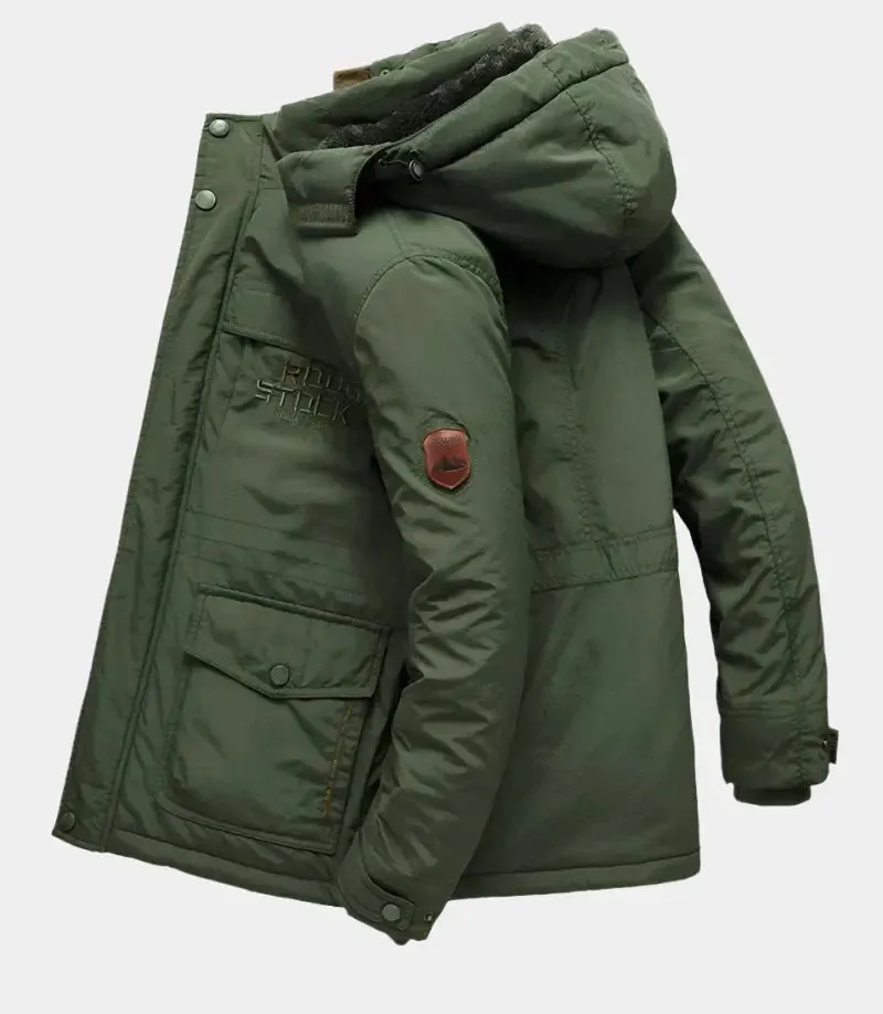 Military Hooded Jacket - Cross & Crown