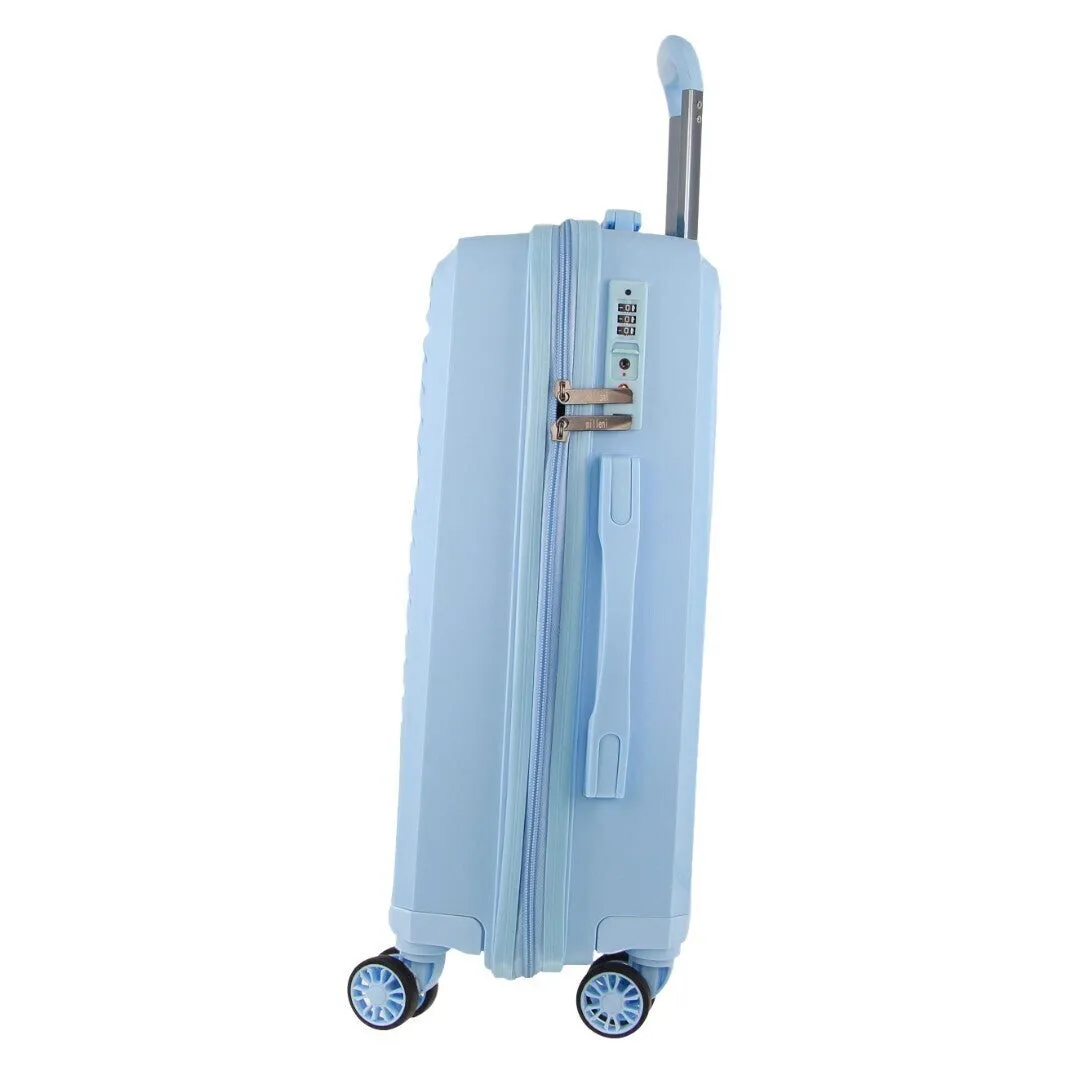 Pierre Cardin Inspired Milleni Luggage Bag Large in Blue   FREE Milleni Backpack