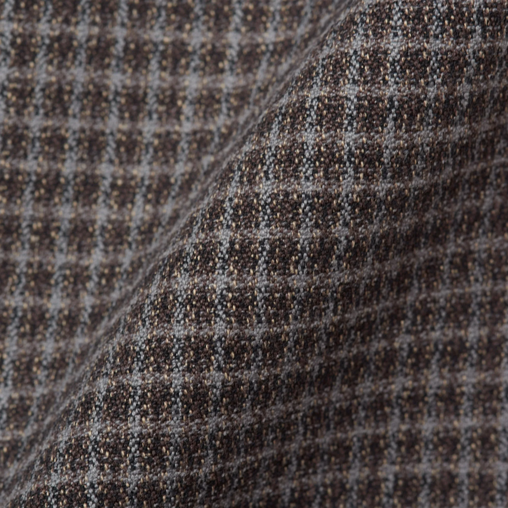 PT01 PANTALONI TORINO "Jacques" Gray Plaid Cotton Flat Front Pants NEW