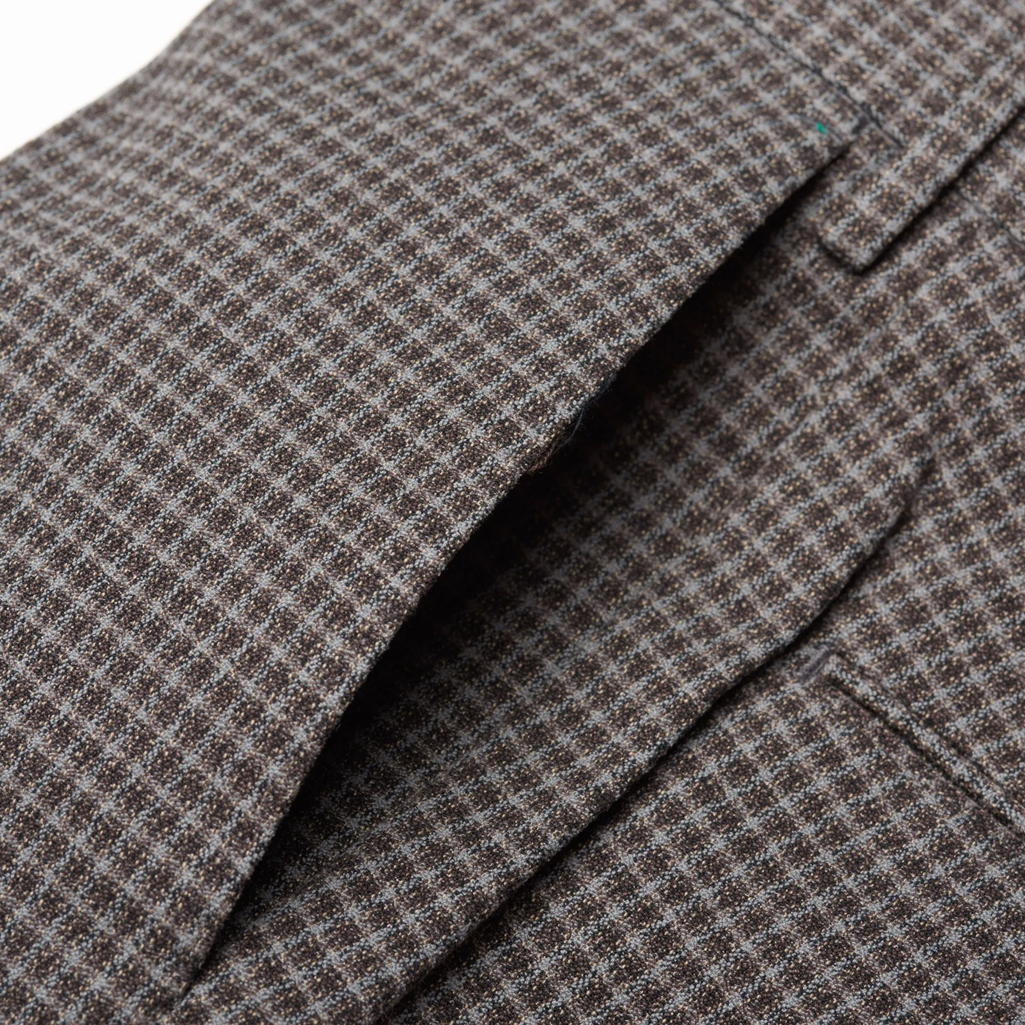 PT01 PANTALONI TORINO "Jacques" Gray Plaid Cotton Flat Front Pants NEW