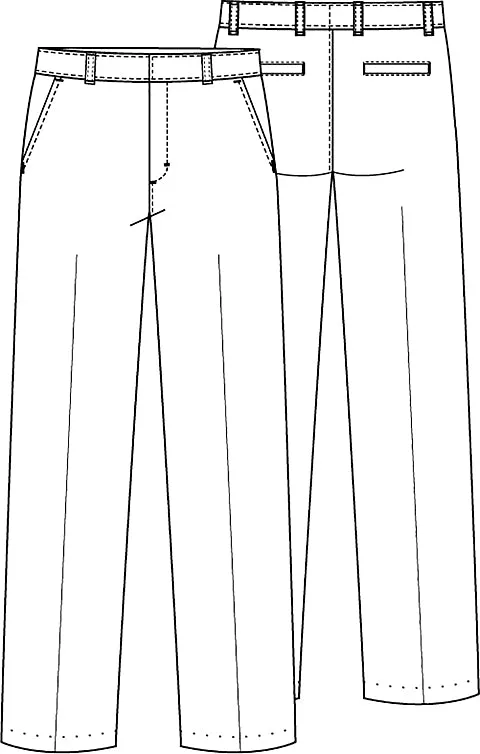 REDEEMER BOYS ADJ. WAIST FLAT FRONT PANT  CLR5036