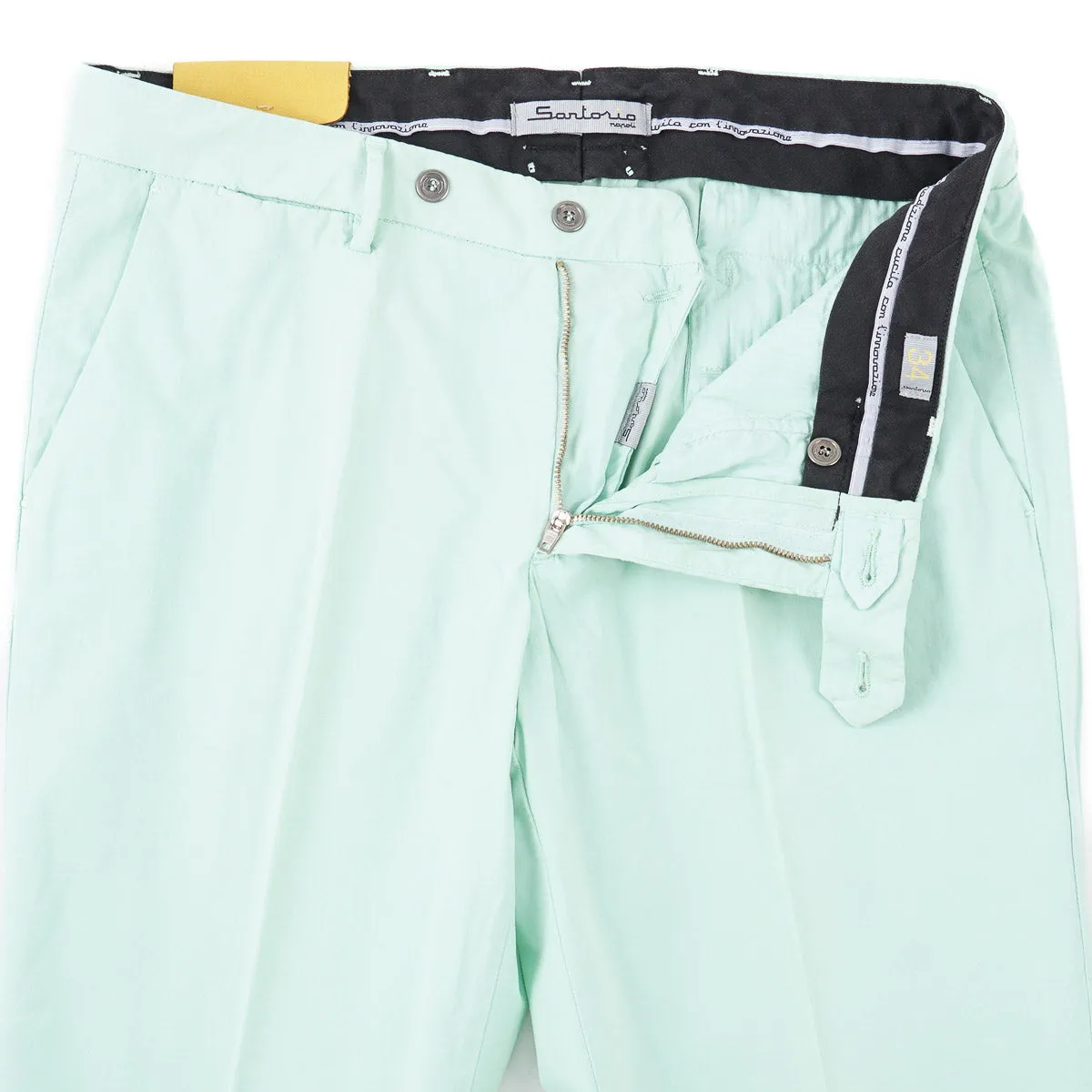 Sartorio Flat-Front Cotton 'Ciro' Trouser