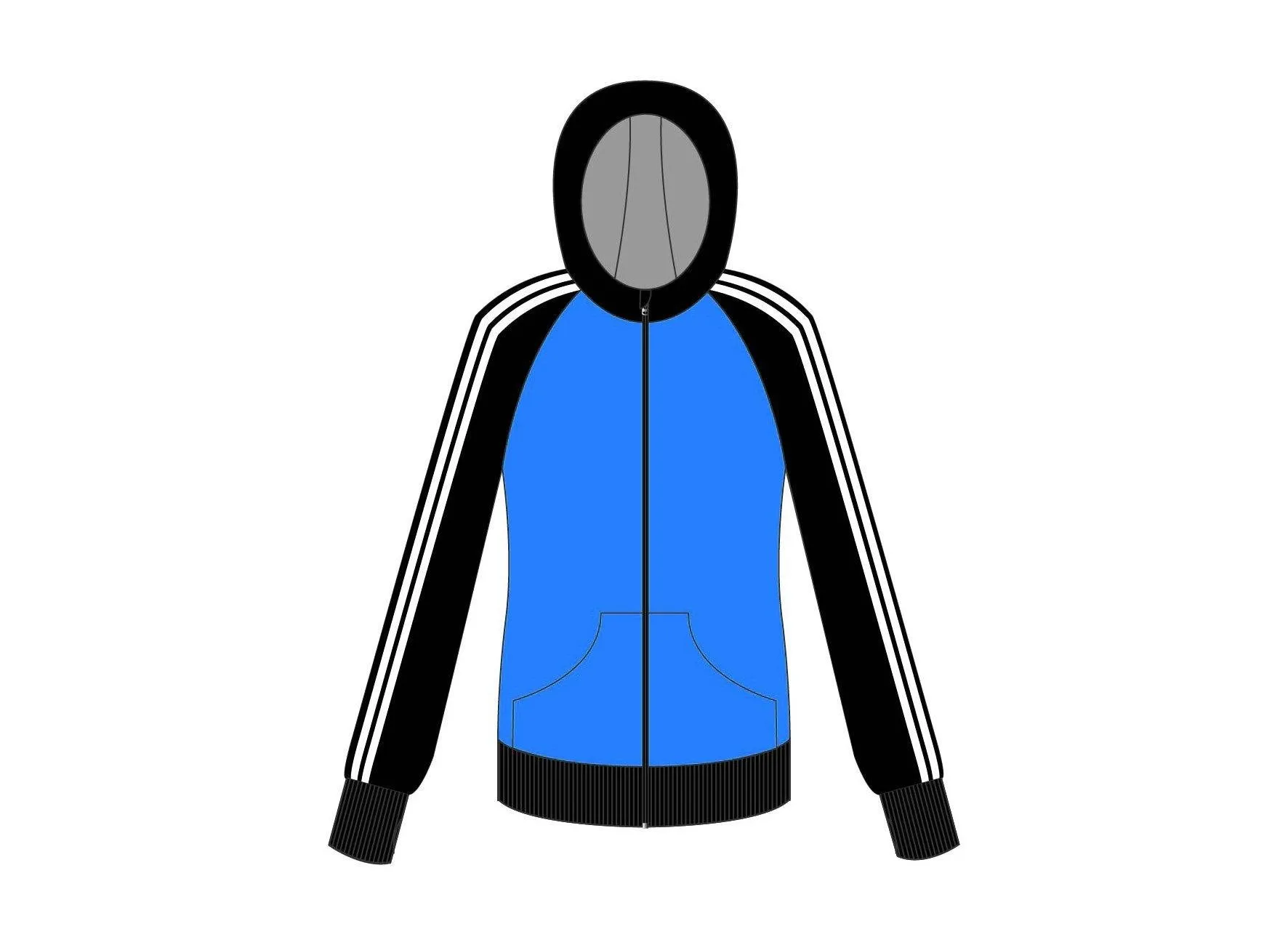 Stripes Full Zip Hoody