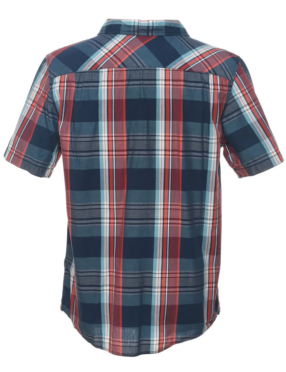 The North Face Grey, Red & White Checked Shirt - M