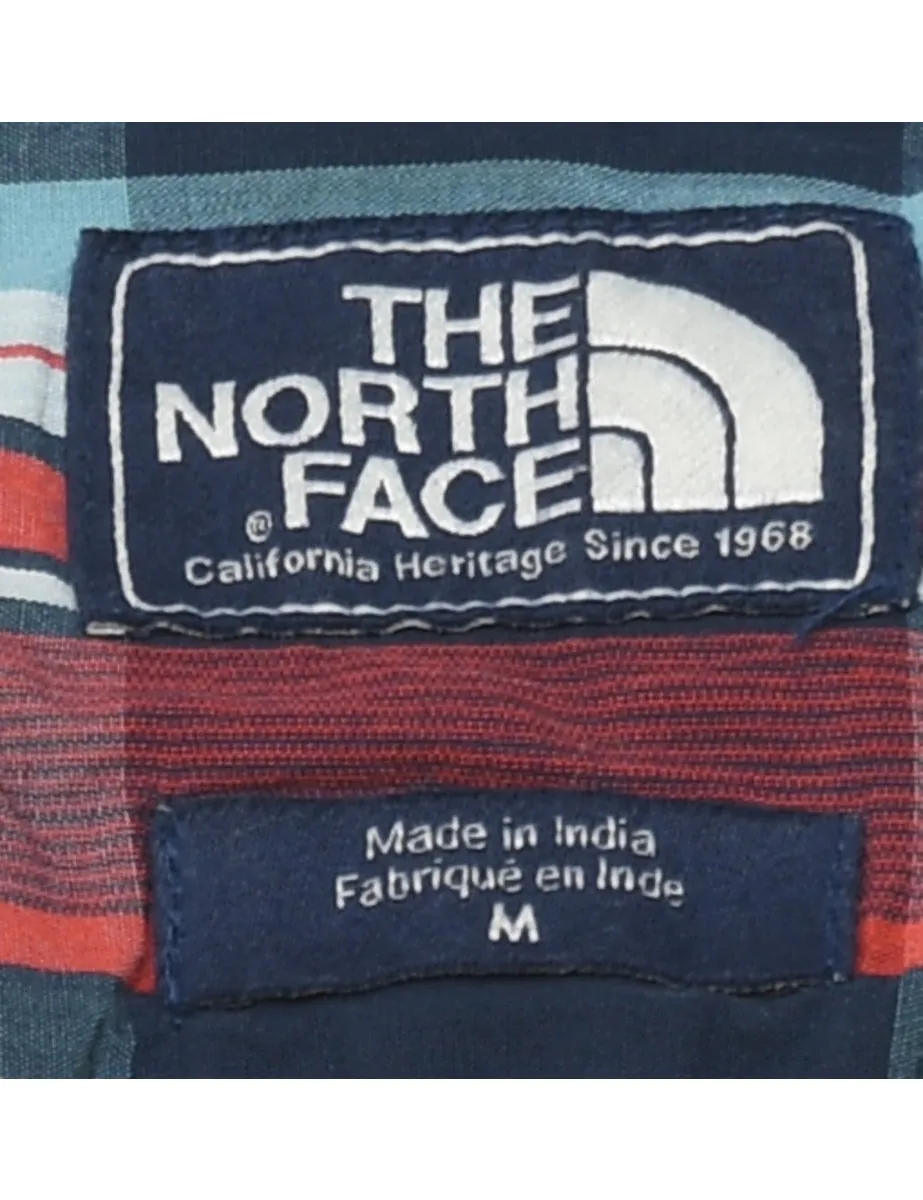 The North Face Grey, Red & White Checked Shirt - M