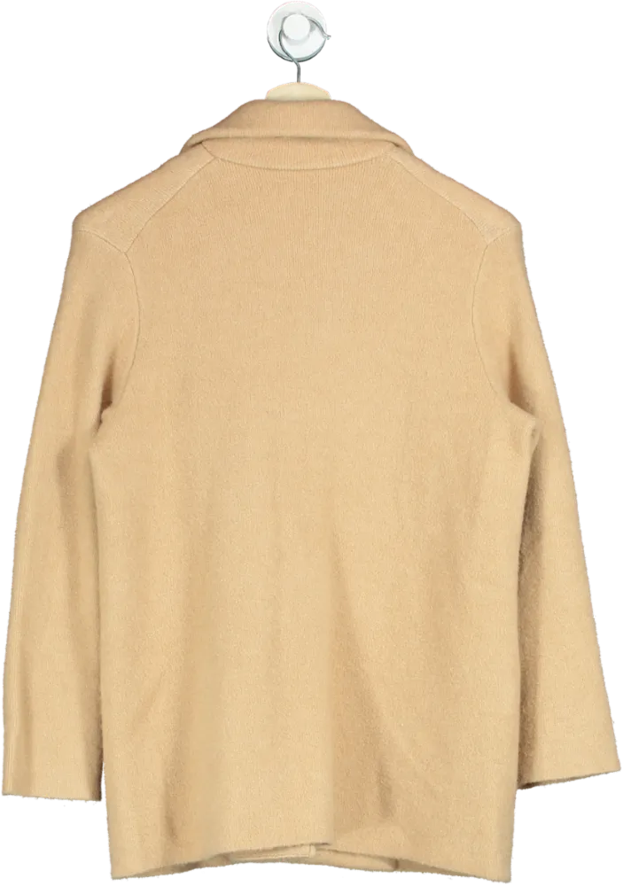 Vince. Camel Double-Breasted Peacoat UK S
