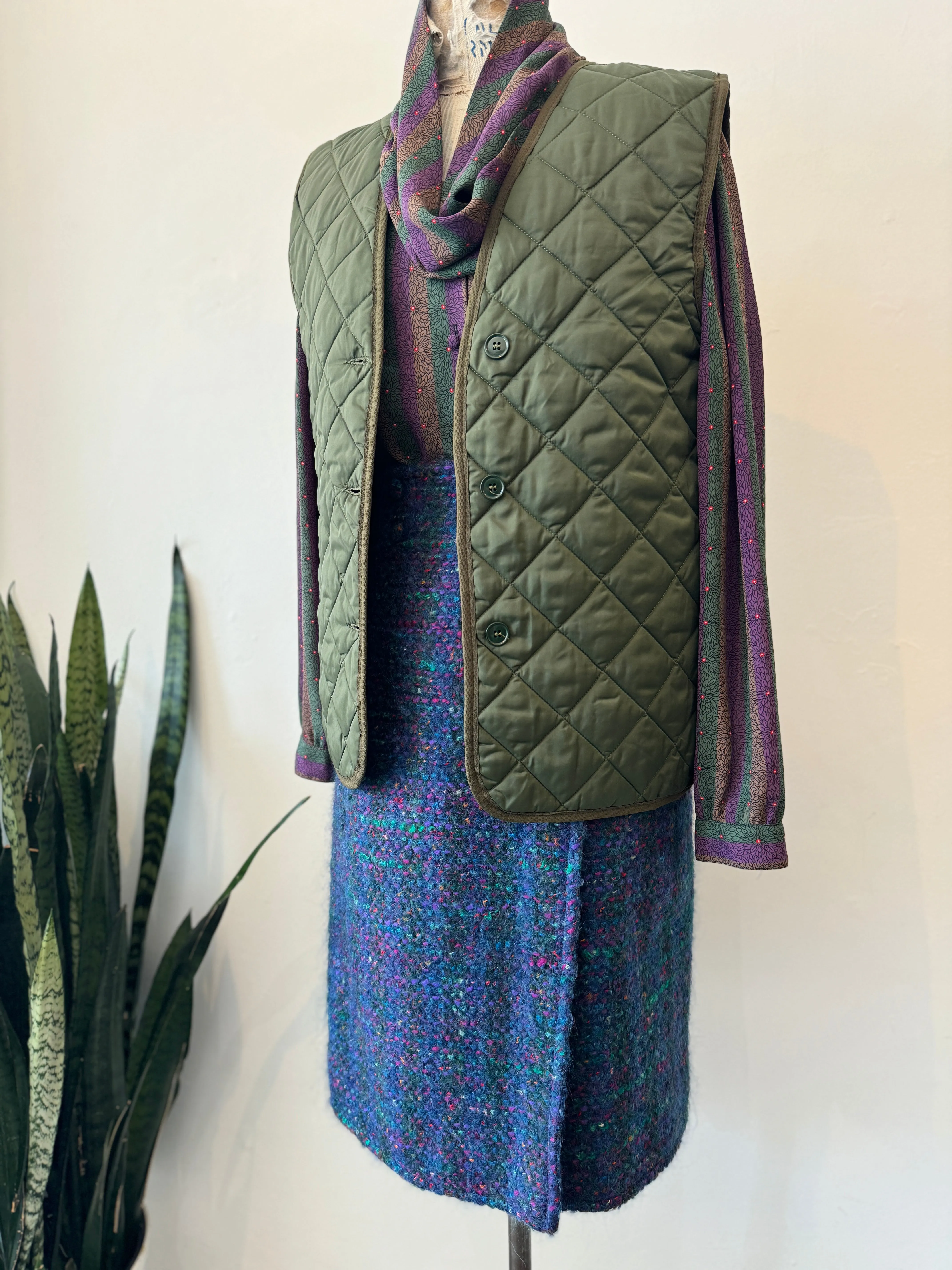 Vintage military quilted vest