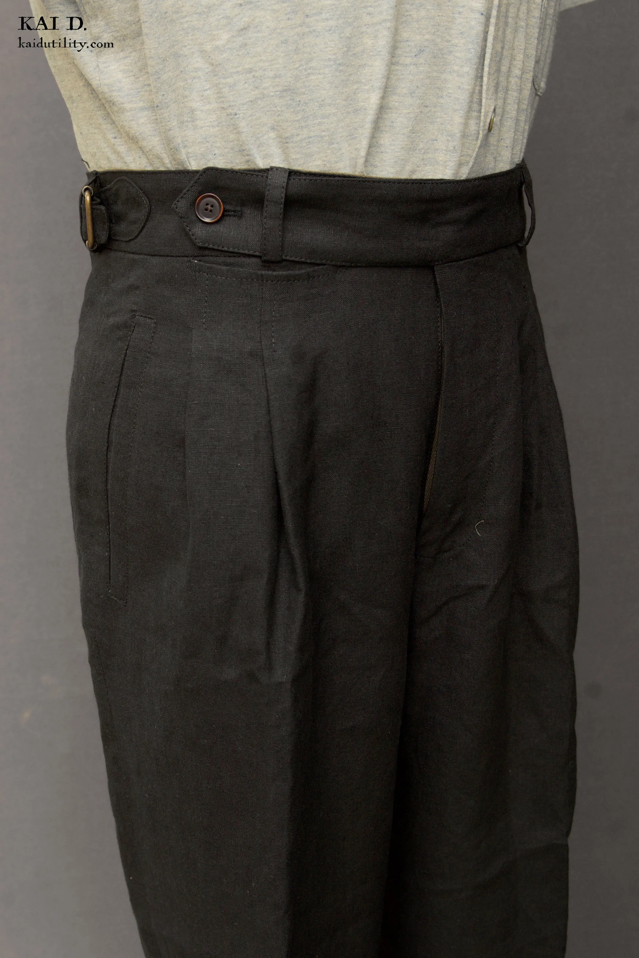 Wide Leg Matisse Pants - Belgian Black - 34, 36
