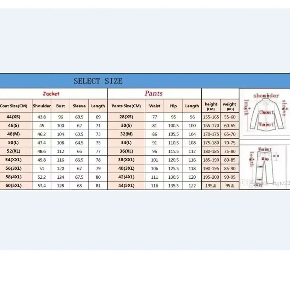 xiangtuibao Custom Made Men Suits 2pCS Jacket Pants Slim Double Breasetd Lapeled Groom Wedding Party Tuxedos Blazer Business Casual Suits